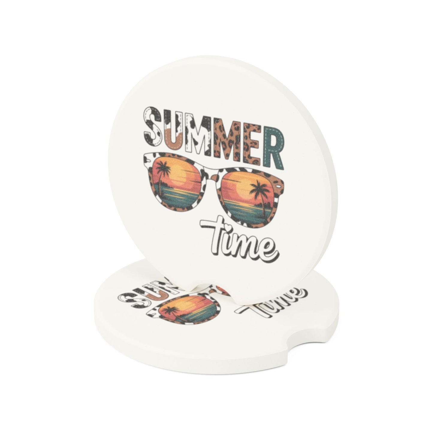 Summer Time Soapstone Car Coaster