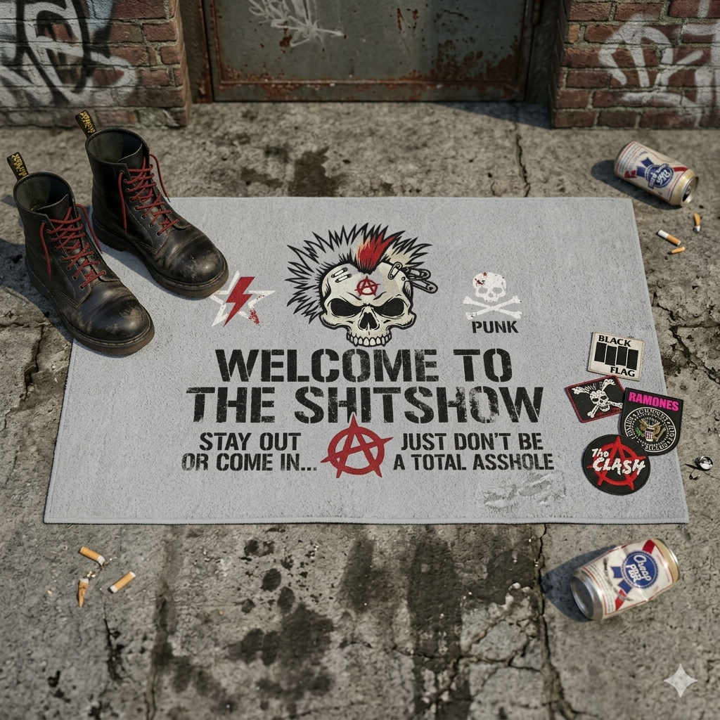 Welcome to the Shit Show Outdoor Rug