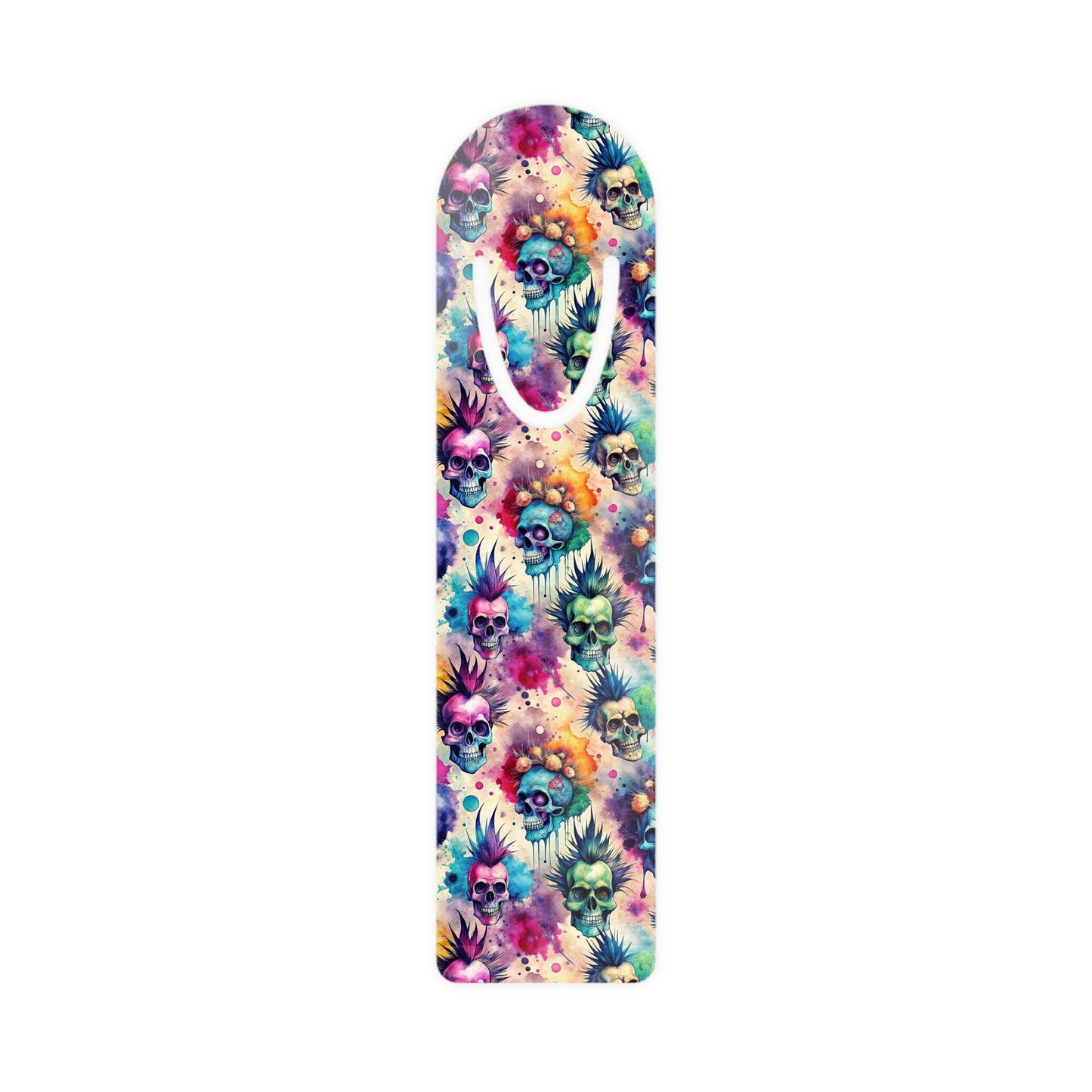 Punk Rock Skull Bookmark