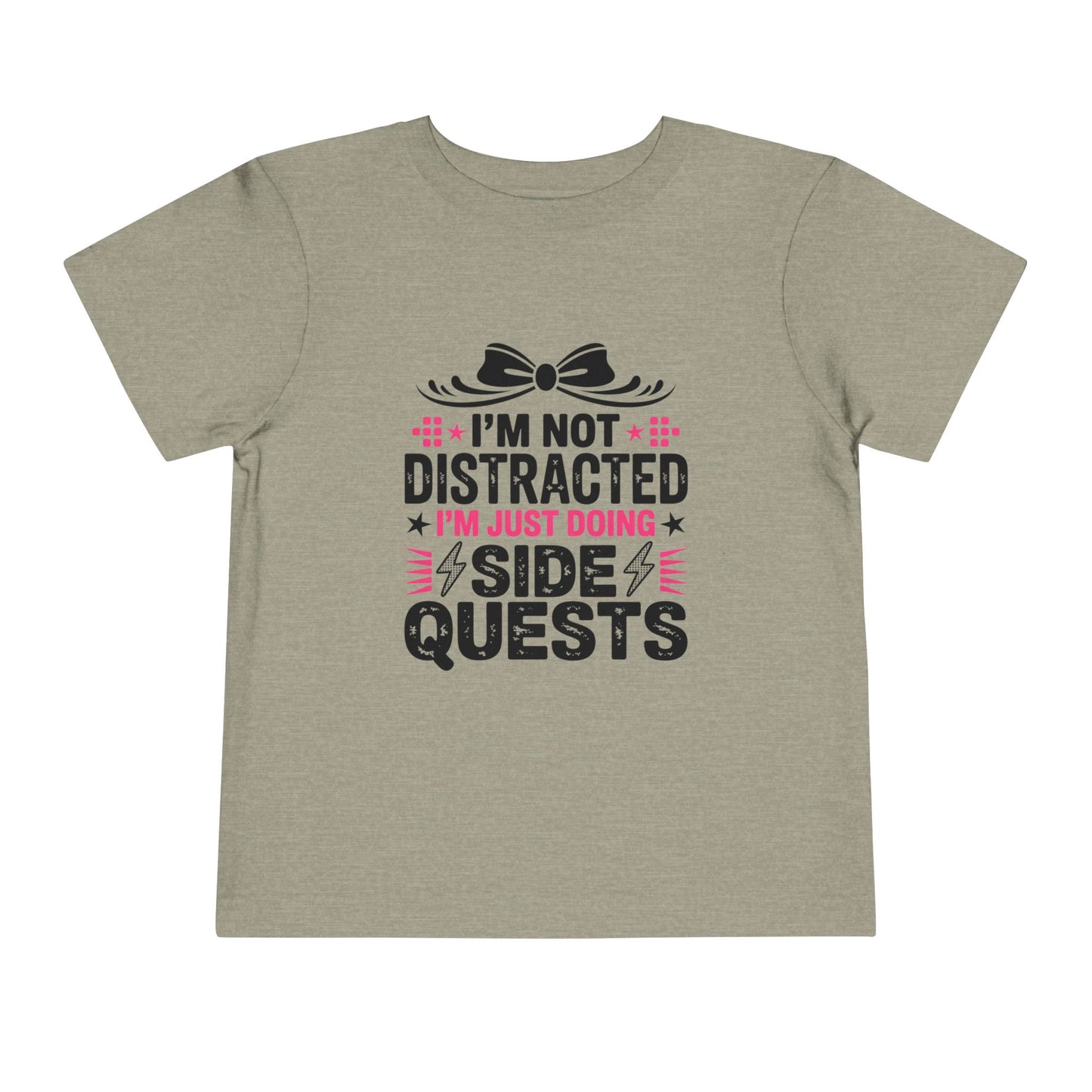 Not Distracted, Just Doing Side Quests Toddler Short Sleeve Tee