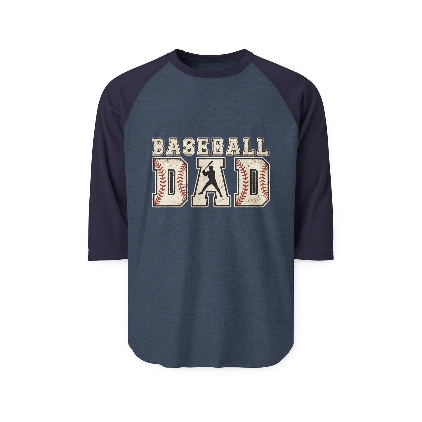 Baseball Dad Unisex Three-Quarter Sleeve Raglan Shirt