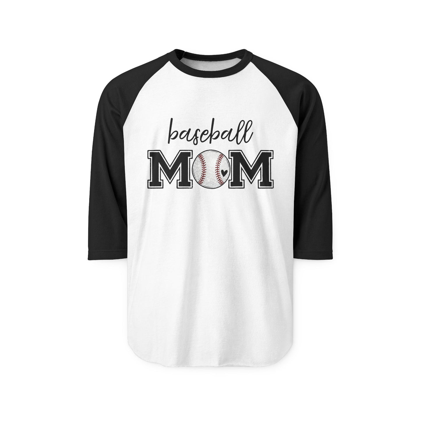 Baseball Mom Unisex Three-Quarter Sleeve Raglan Shirt