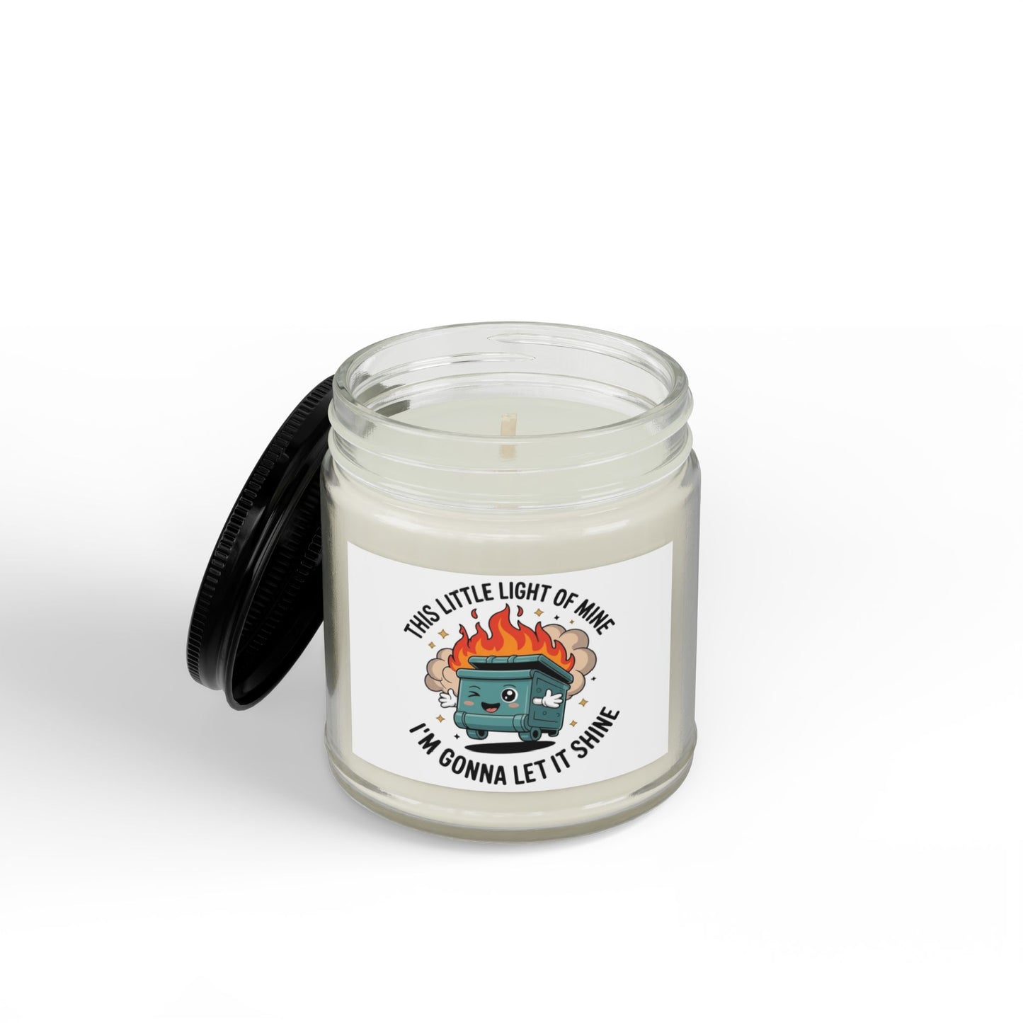 This Little Light of Mine…. Scented Soy Candles with Black Lid, (4 and 9oz)