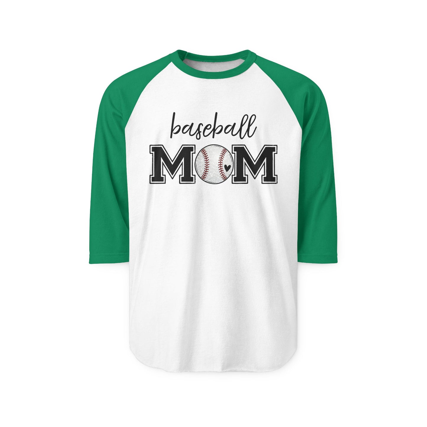 Baseball Mom Unisex Three-Quarter Sleeve Raglan Shirt