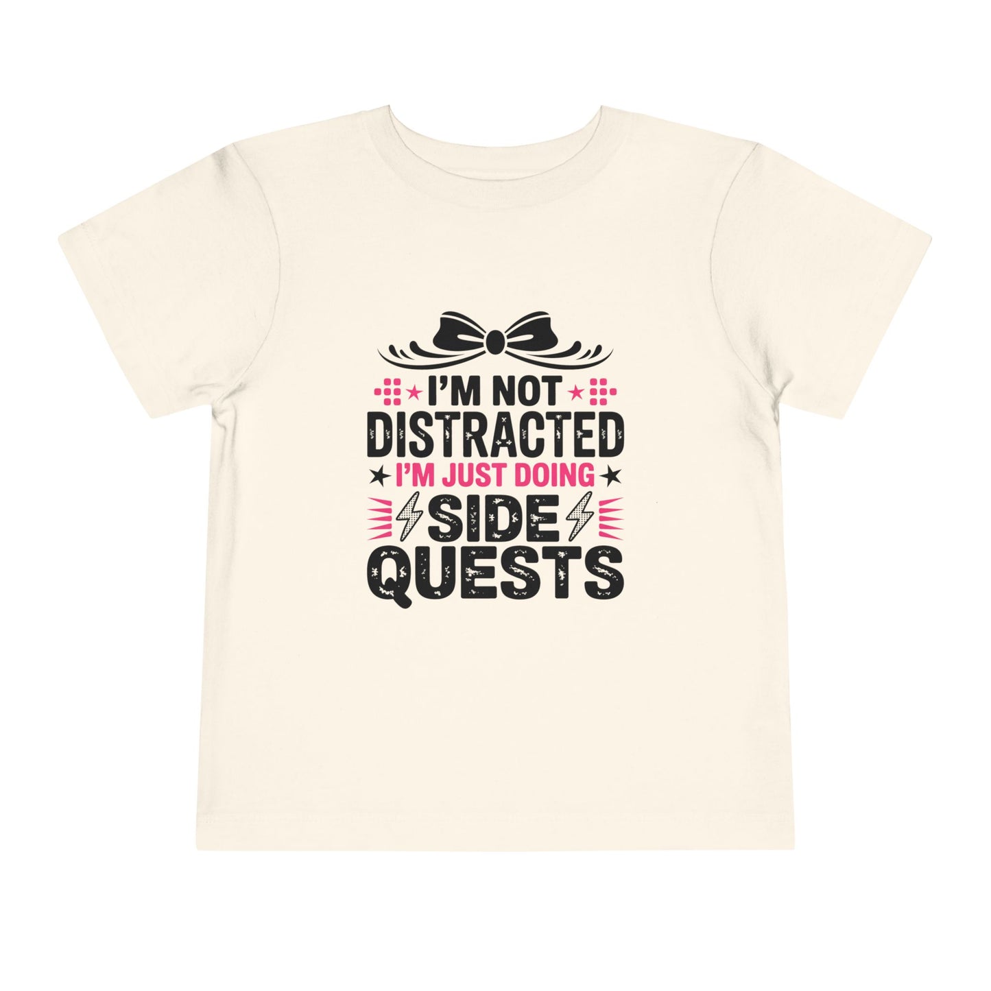 Not Distracted, Just Doing Side Quests Toddler Short Sleeve Tee