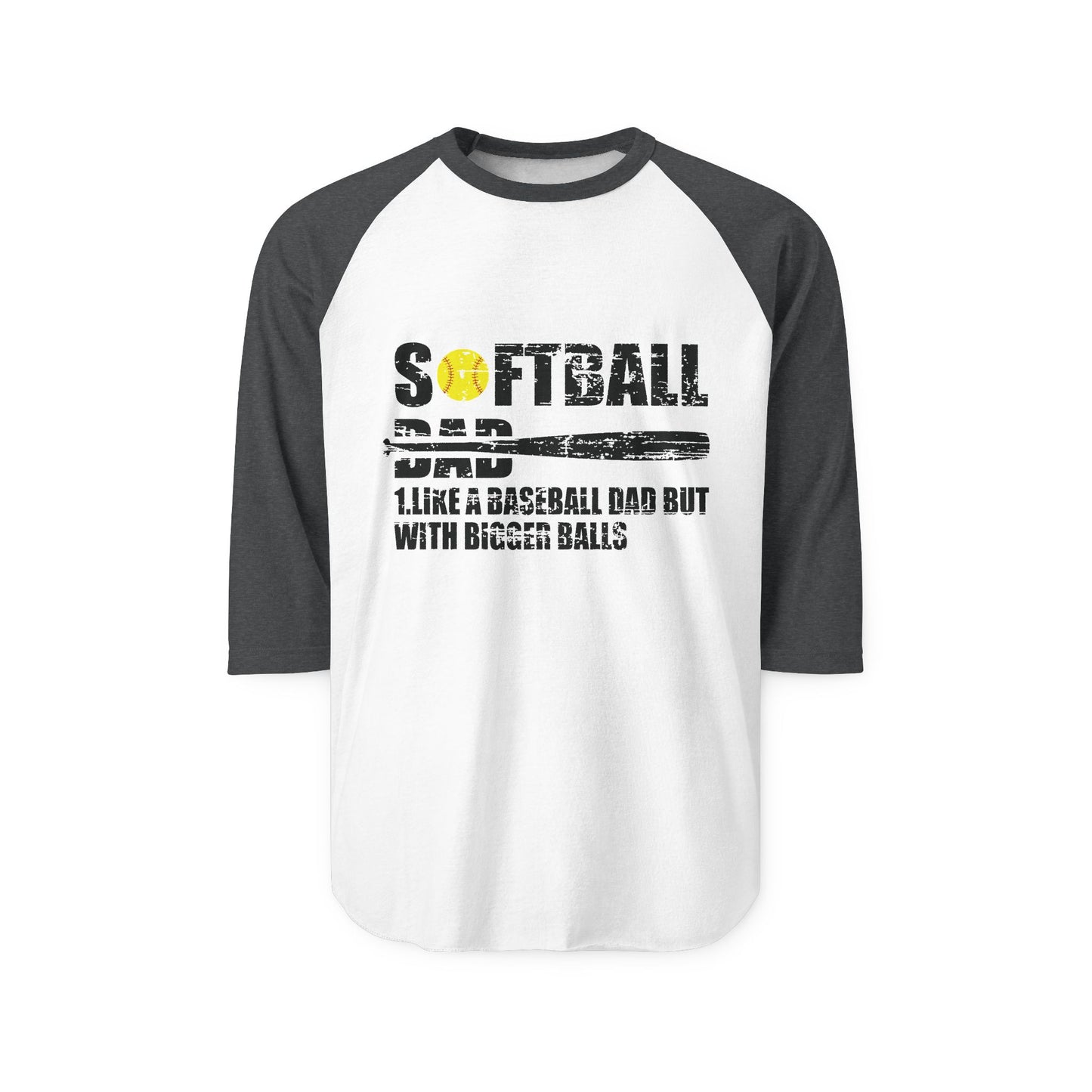 Softball Dad Unisex Three-Quarter Sleeve Raglan Shirt