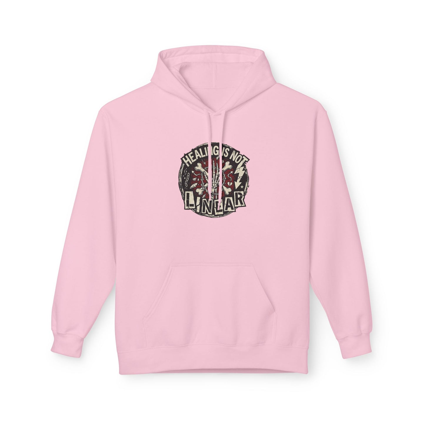 Healing Is Not Linear Unisex Midweight Softstyle Fleece Hoodie