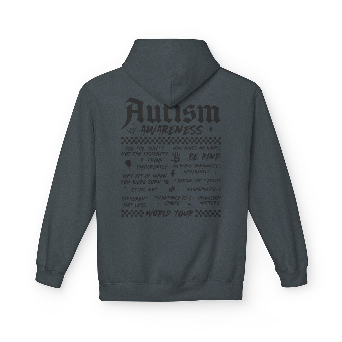Autism World Tour Unisex Midweight Softstyle Fleece Hoodie