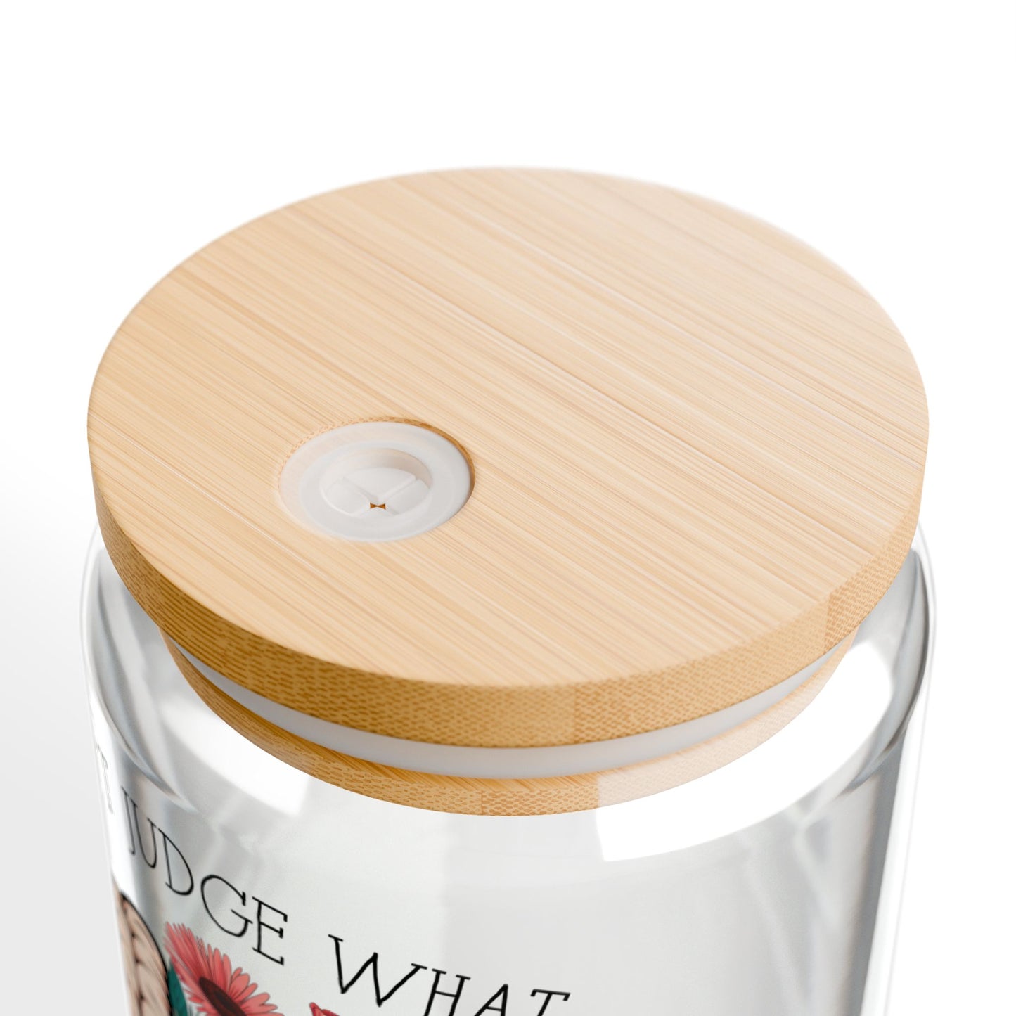 Don't Judge What You Can't See Sipper Glass, 16oz