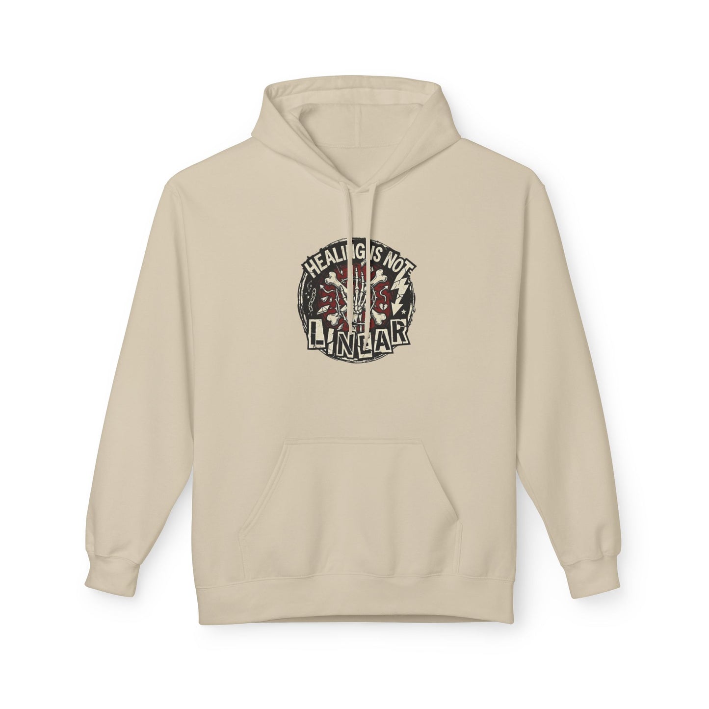 Healing Is Not Linear Unisex Midweight Softstyle Fleece Hoodie