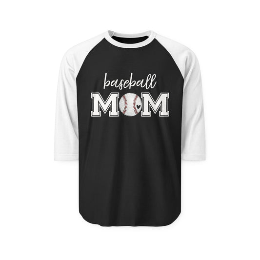 Baseball Mom Unisex Three-Quarter Sleeve Raglan Shirt