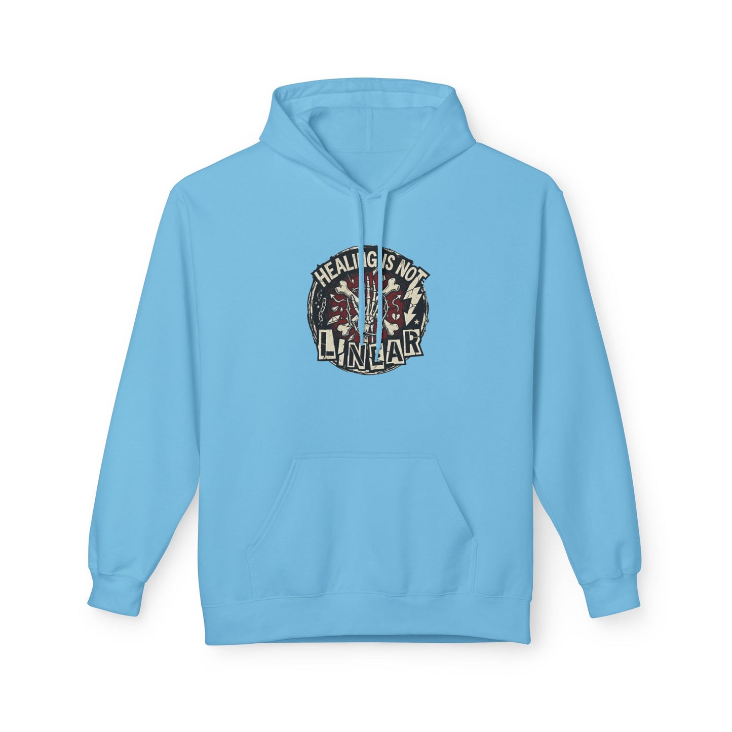 Healing Is Not Linear Unisex Midweight Softstyle Fleece Hoodie