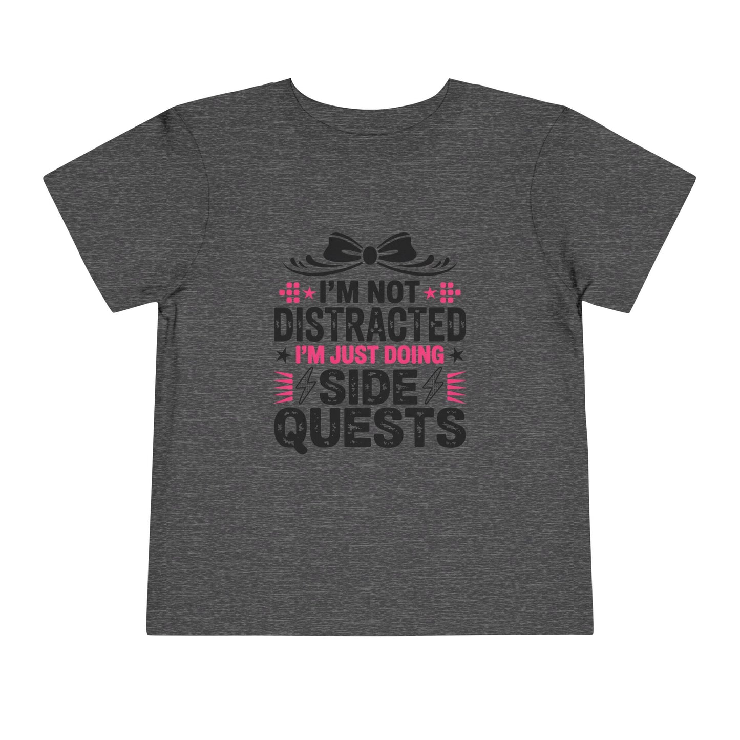 Not Distracted, Just Doing Side Quests Toddler Short Sleeve Tee