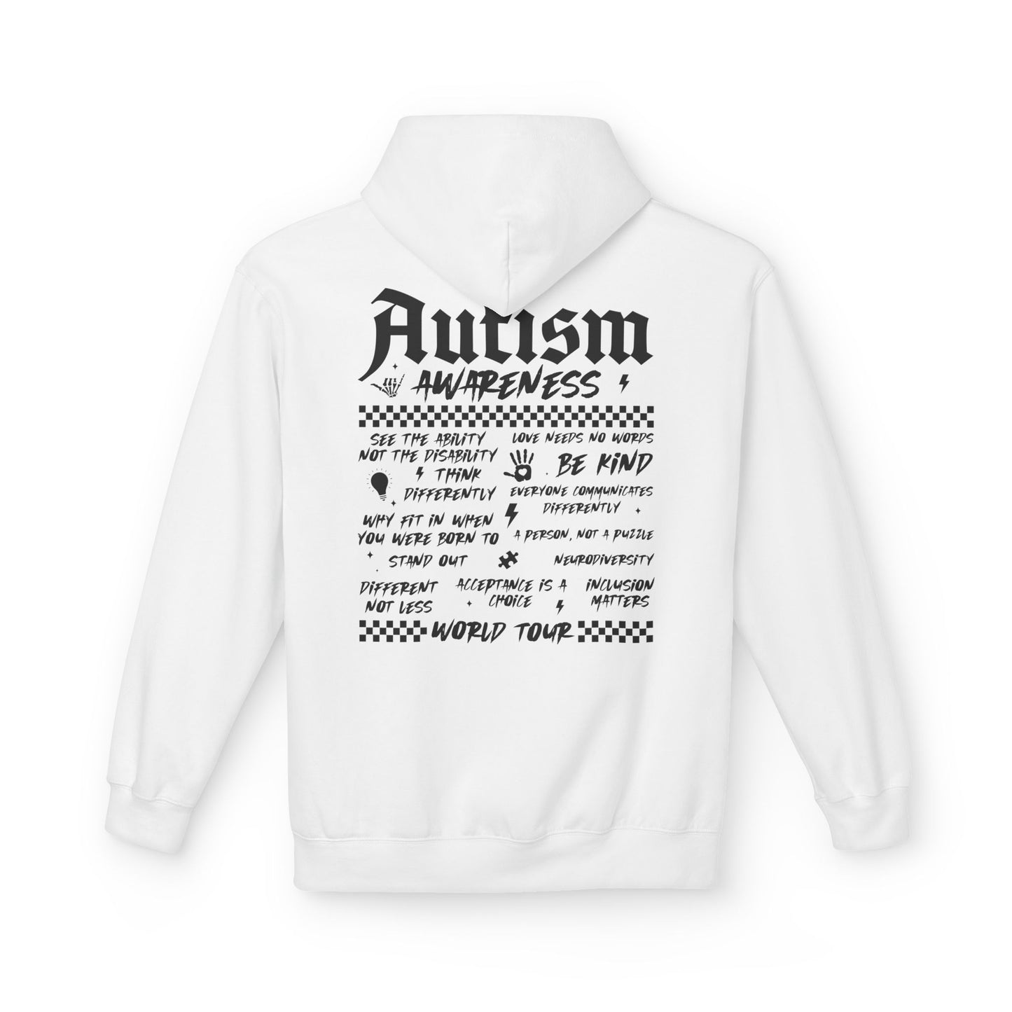 Autism World Tour Unisex Midweight Softstyle Fleece Hoodie