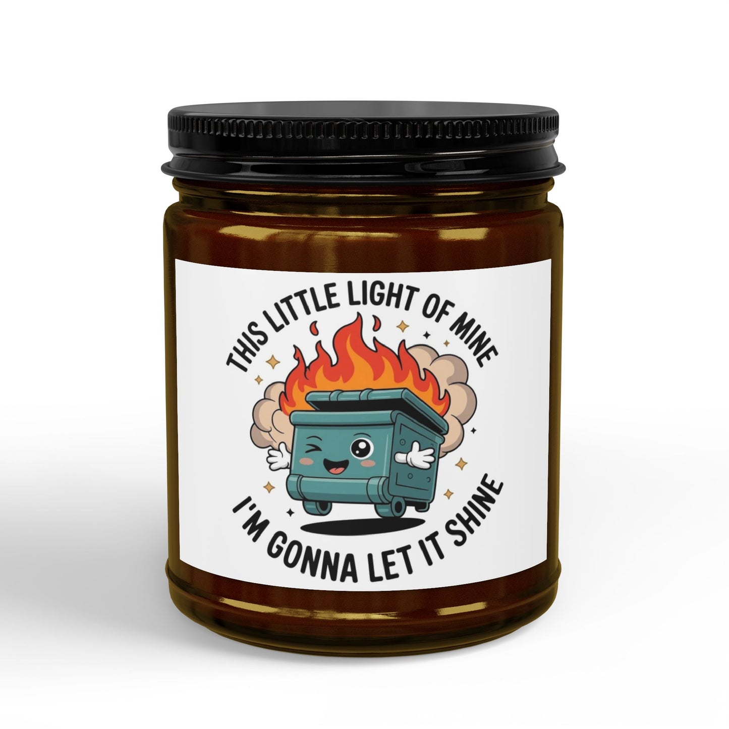 This Little Light of Mine…. Scented Soy Candles with Black Lid, (4 and 9oz)