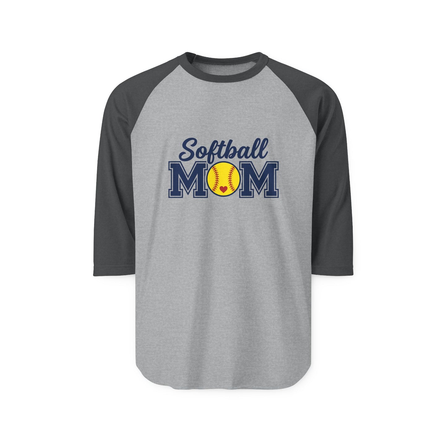 Softball Mom Unisex Three-Quarter Sleeve Raglan Shirt