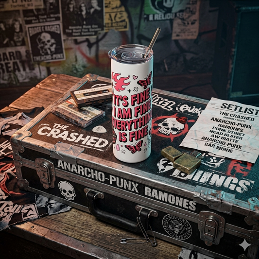 It's Fine. Everything is Fine. Stainless Steel Tumbler, 20oz