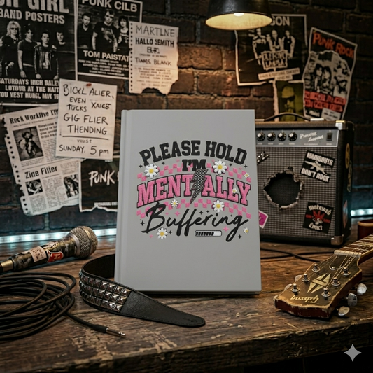 Mentally Buffering Hardcover Journal Matte