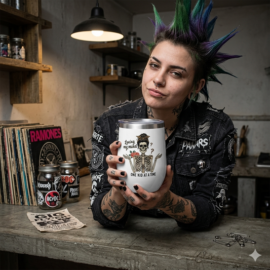 Losing My Mind One Kid At A Time Chill Wine Tumbler