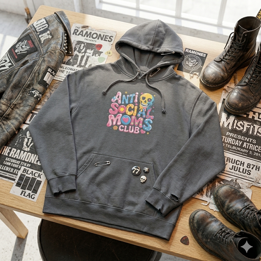 Antisocial Moms Club Unisex Midweight Softstyle Fleece Hoodie