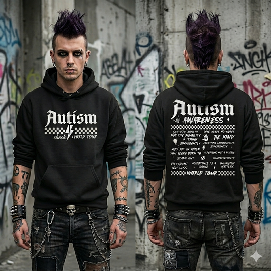 Autism World Tour Unisex Midweight Softstyle Fleece Hoodie