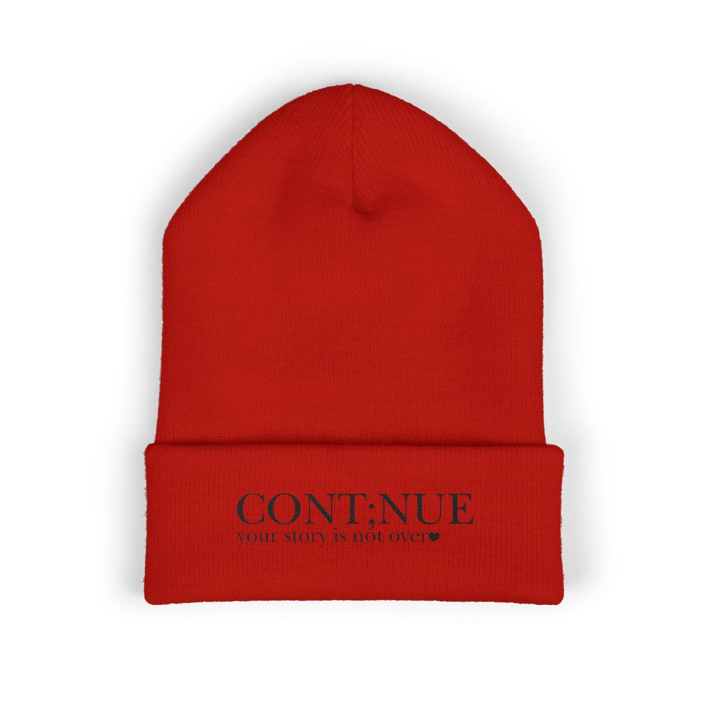 Cont;nue Your Story Classic Cuffed Beanie (Embroidery)