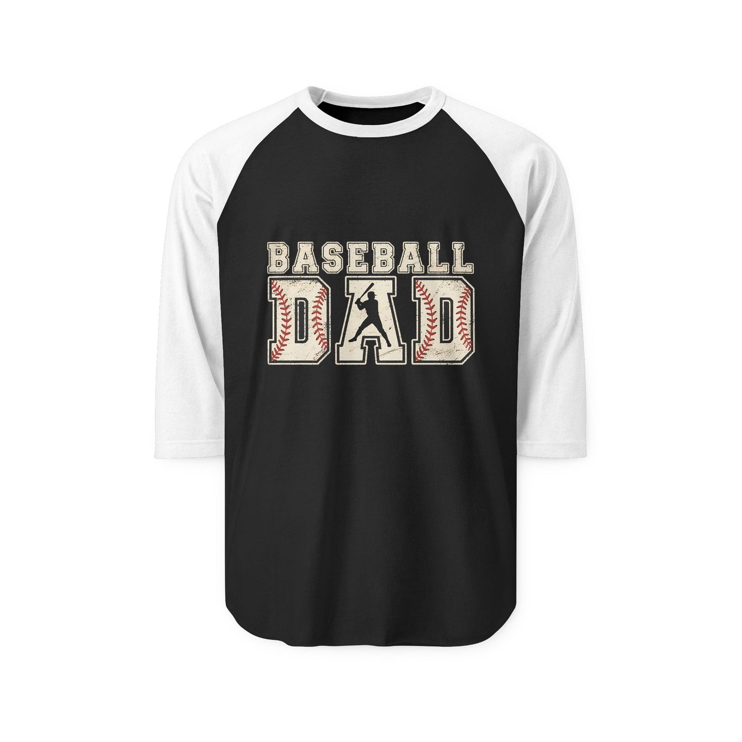 Baseball Dad Unisex Three-Quarter Sleeve Raglan Shirt