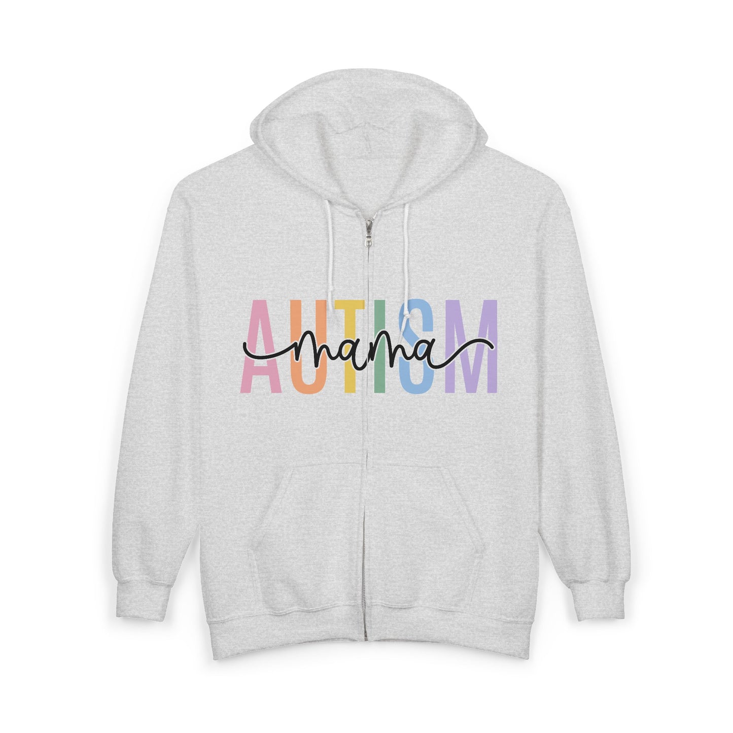 Autism Mama Unisex Heavy Blend™ Full Zip Hooded Sweatshirt
