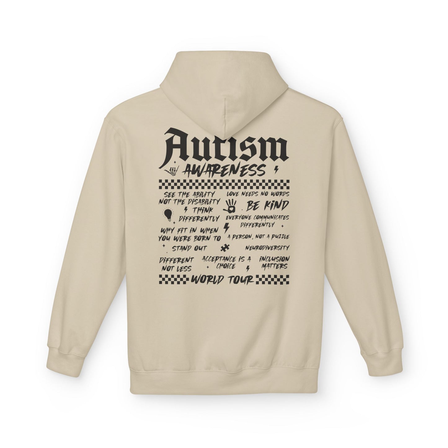 Autism World Tour Unisex Midweight Softstyle Fleece Hoodie