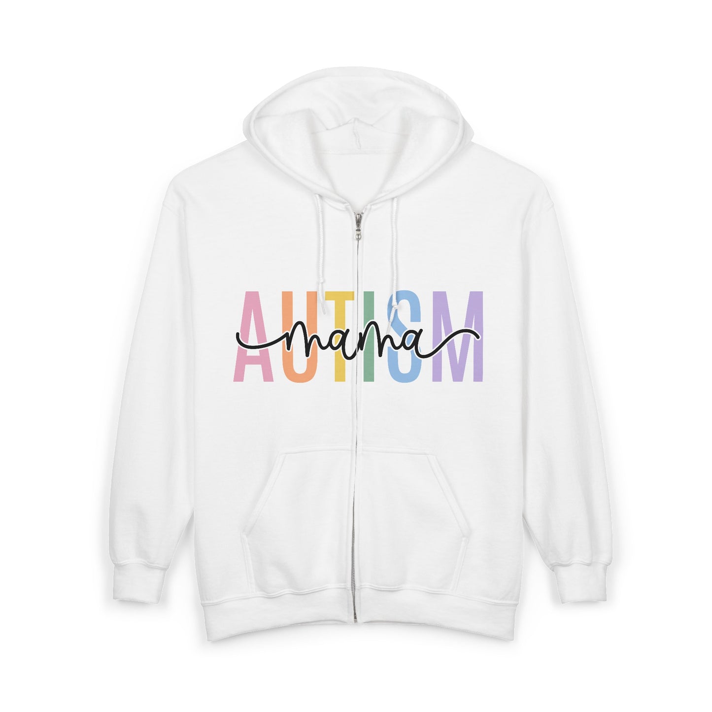 Autism Mama Unisex Heavy Blend™ Full Zip Hooded Sweatshirt