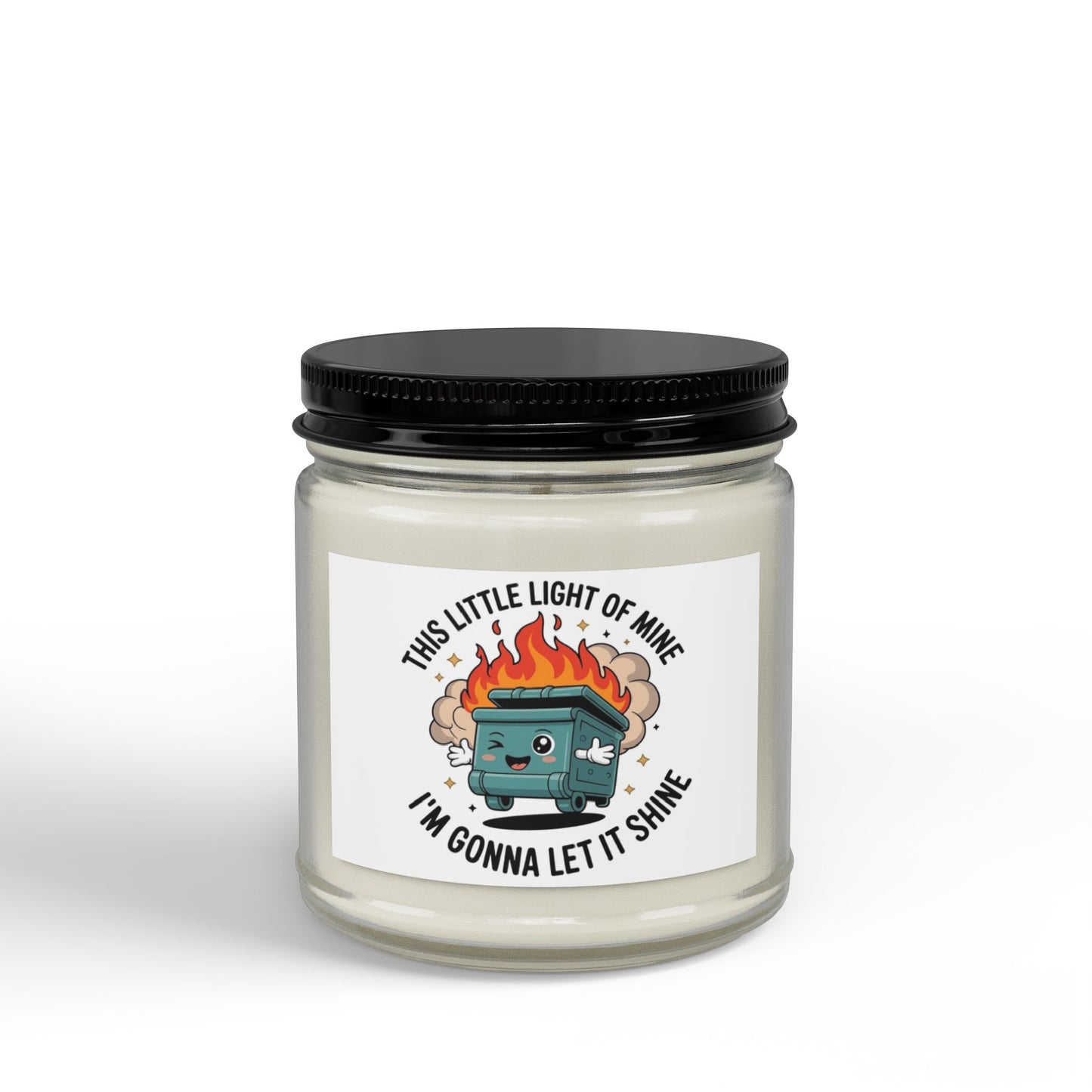 This Little Light of Mine…. Scented Soy Candles with Black Lid, (4 and 9oz)
