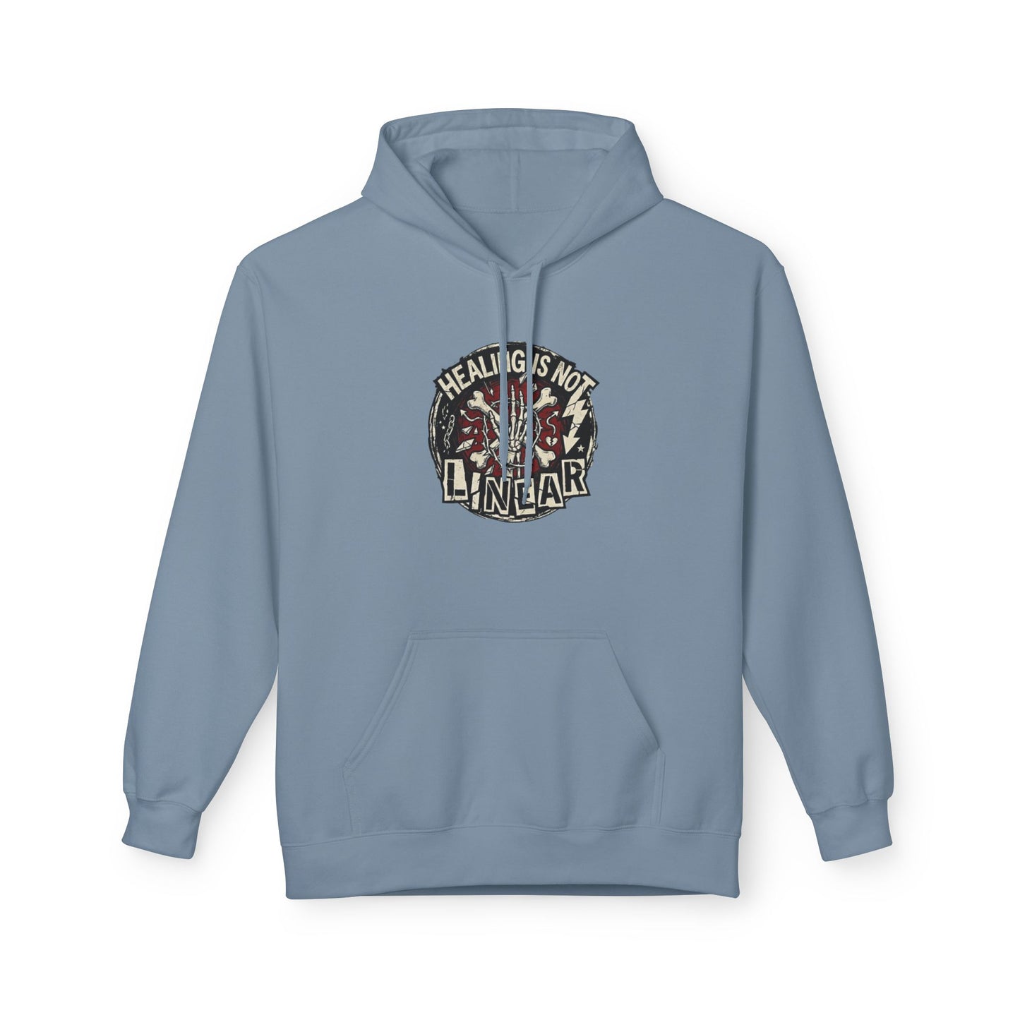 Healing Is Not Linear Unisex Midweight Softstyle Fleece Hoodie