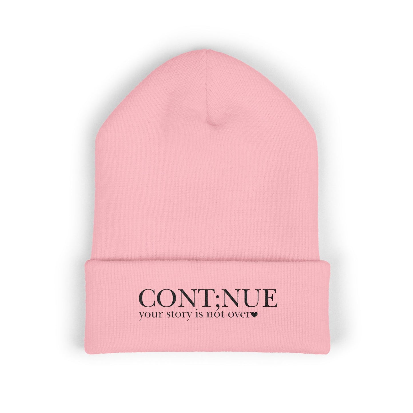Cont;nue Your Story Classic Cuffed Beanie (Embroidery)
