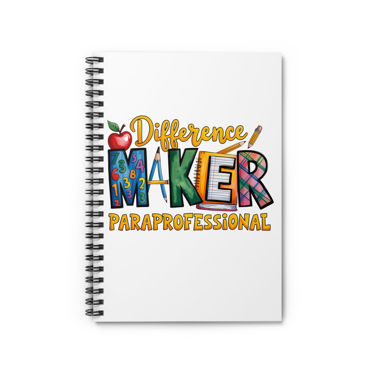 Paraprofessional Spiral Notebook - Ruled Line