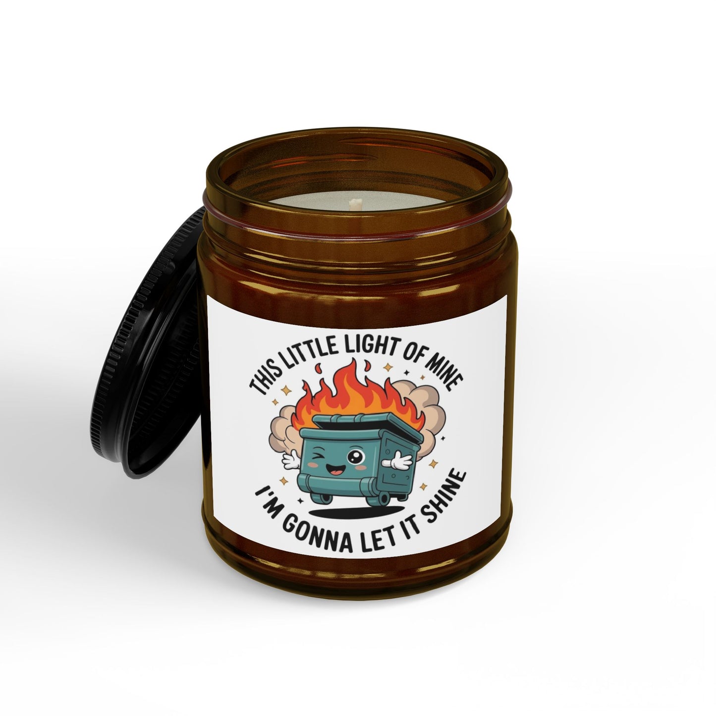 This Little Light of Mine…. Scented Soy Candles with Black Lid, (4 and 9oz)