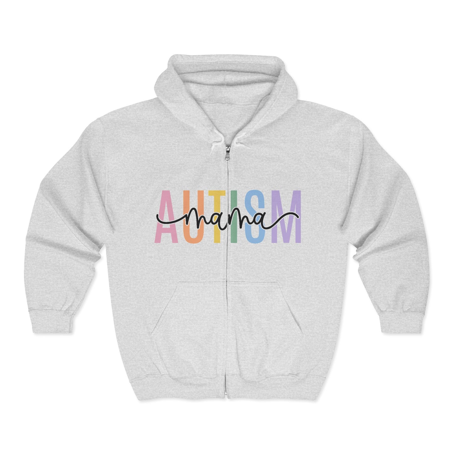 Autism Mama Unisex Heavy Blend™ Full Zip Hooded Sweatshirt