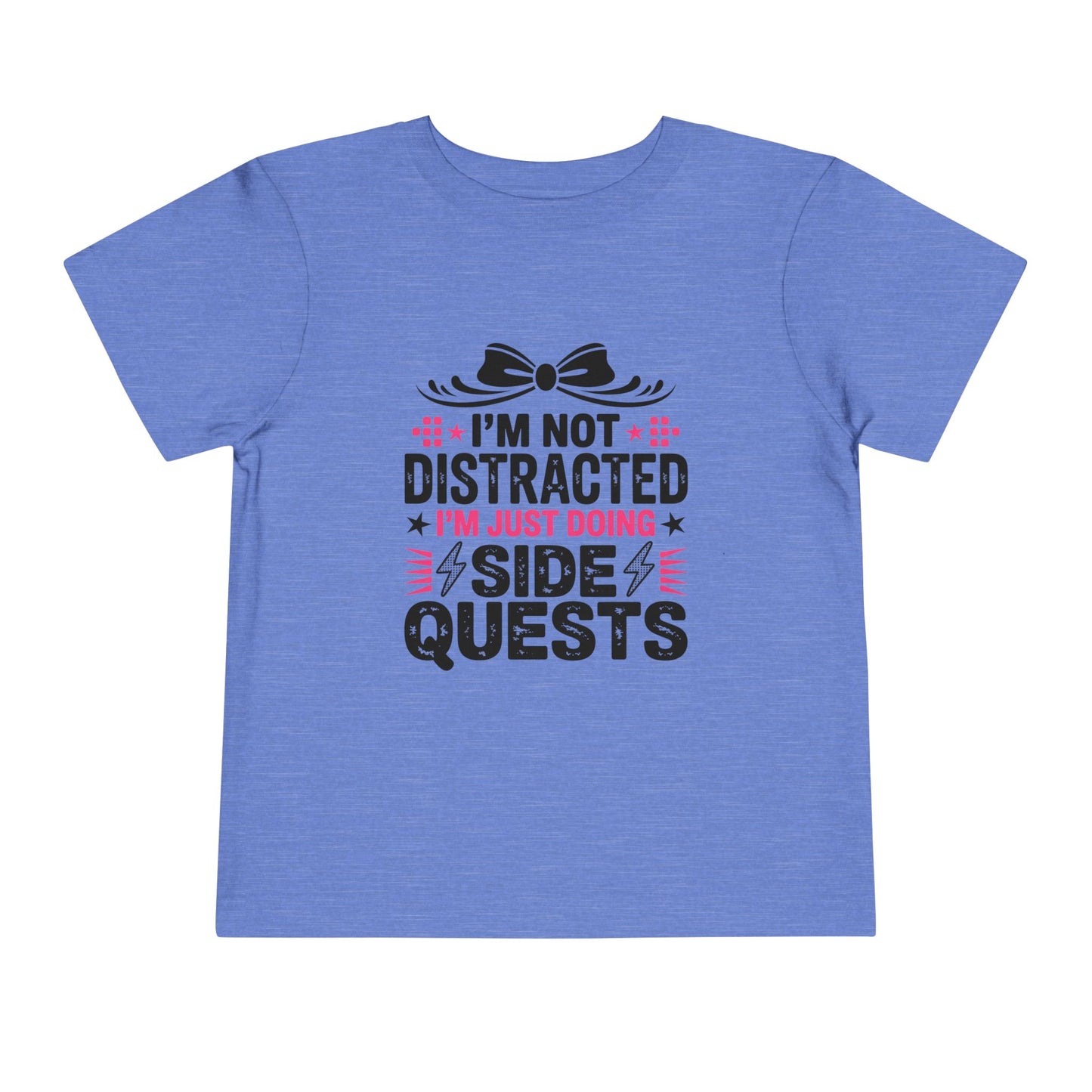 Not Distracted, Just Doing Side Quests Toddler Short Sleeve Tee