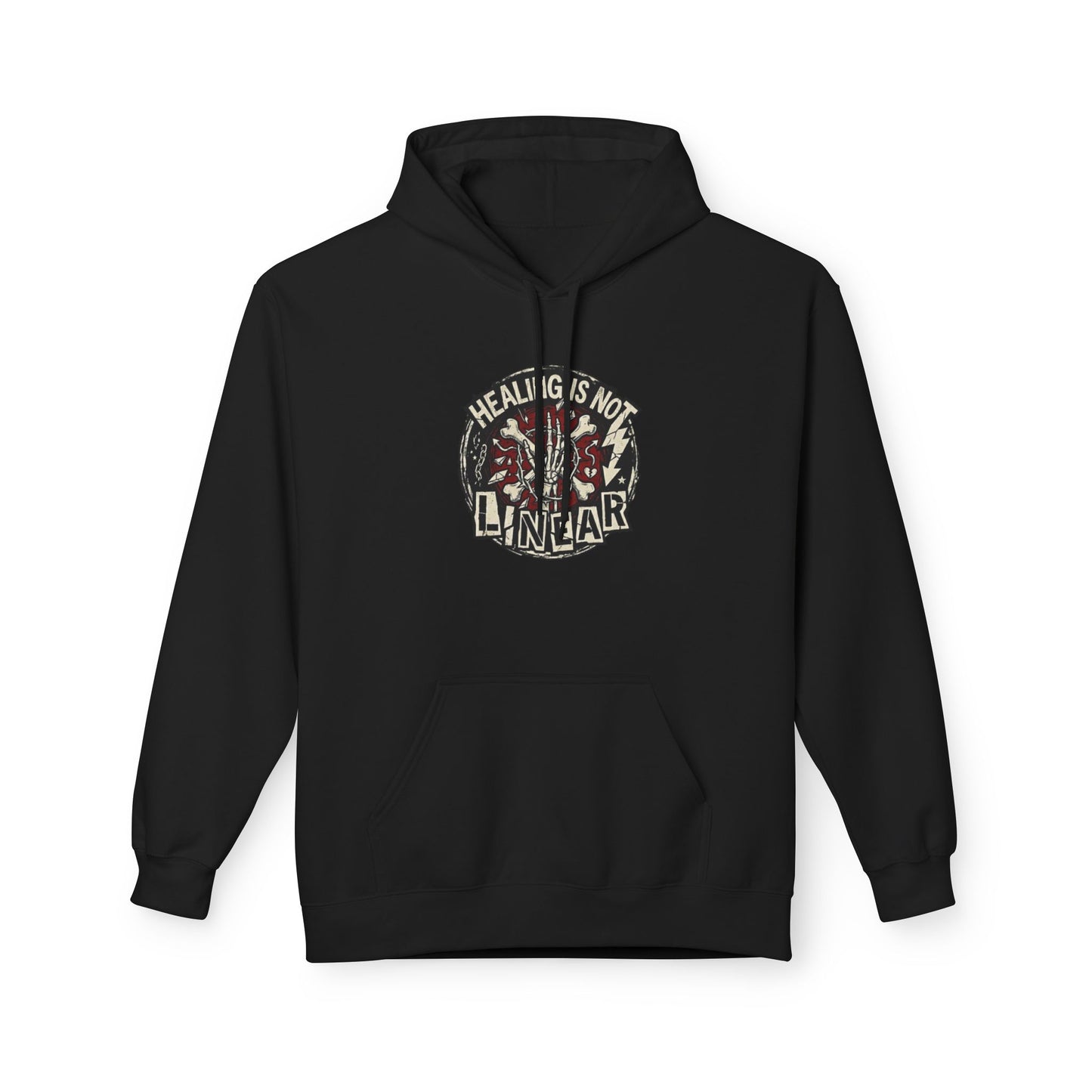 Healing Is Not Linear Unisex Midweight Softstyle Fleece Hoodie