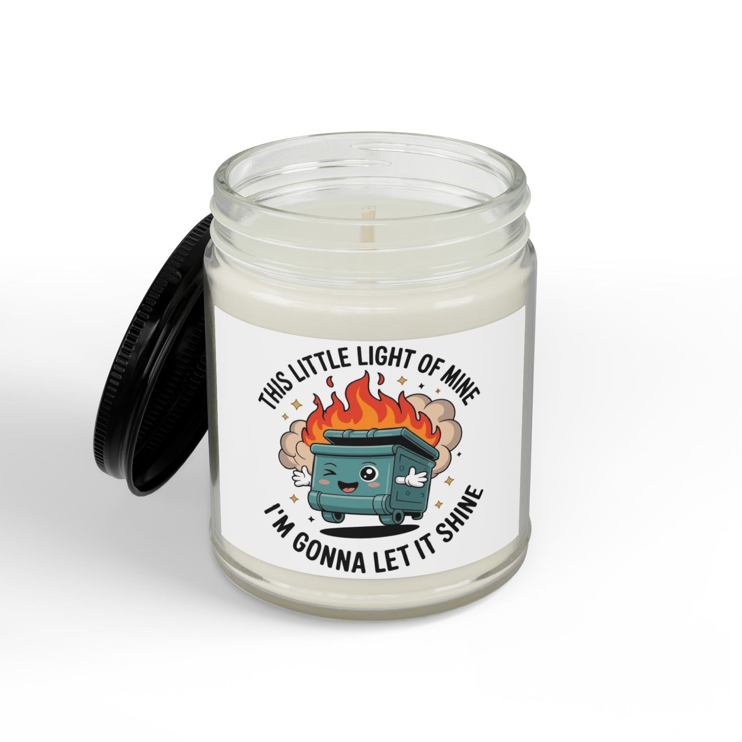 This Little Light of Mine…. Scented Soy Candles with Black Lid, (4 and 9oz)