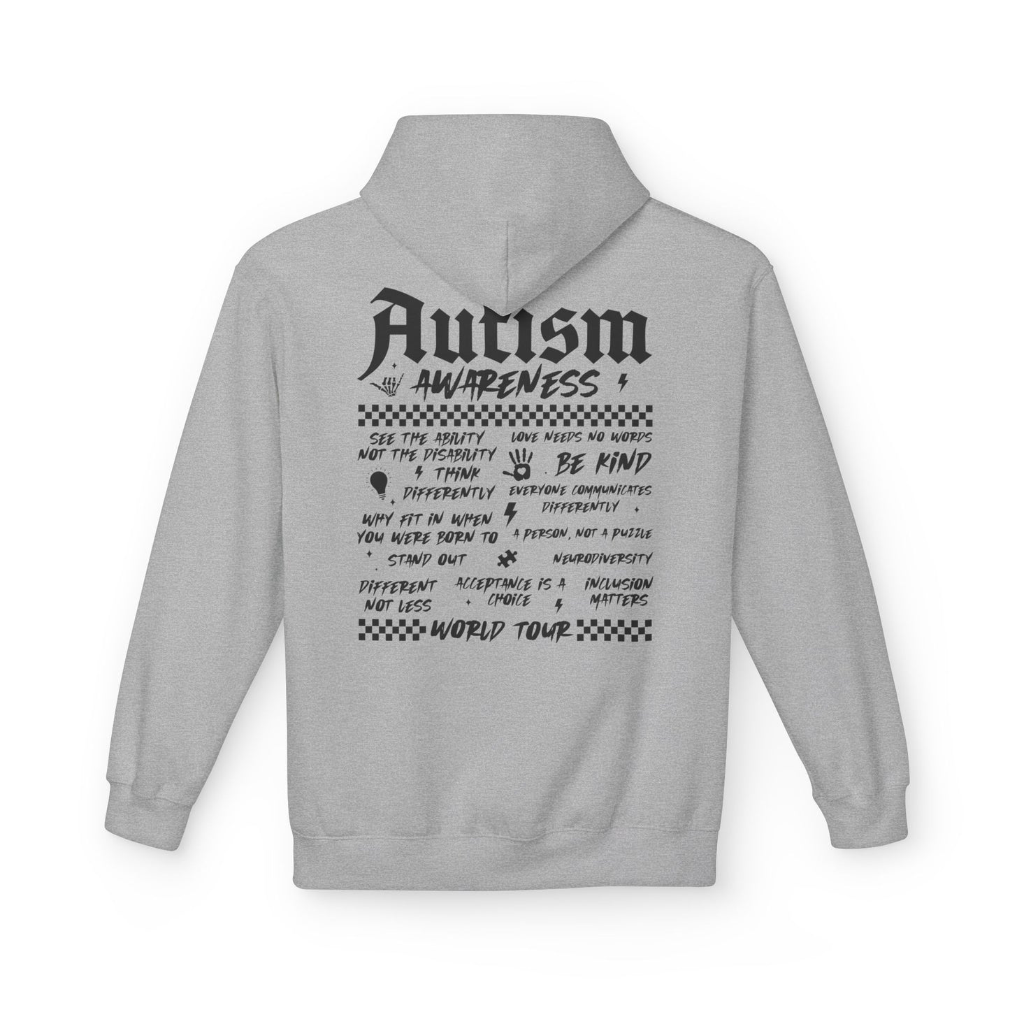 Autism World Tour Unisex Midweight Softstyle Fleece Hoodie