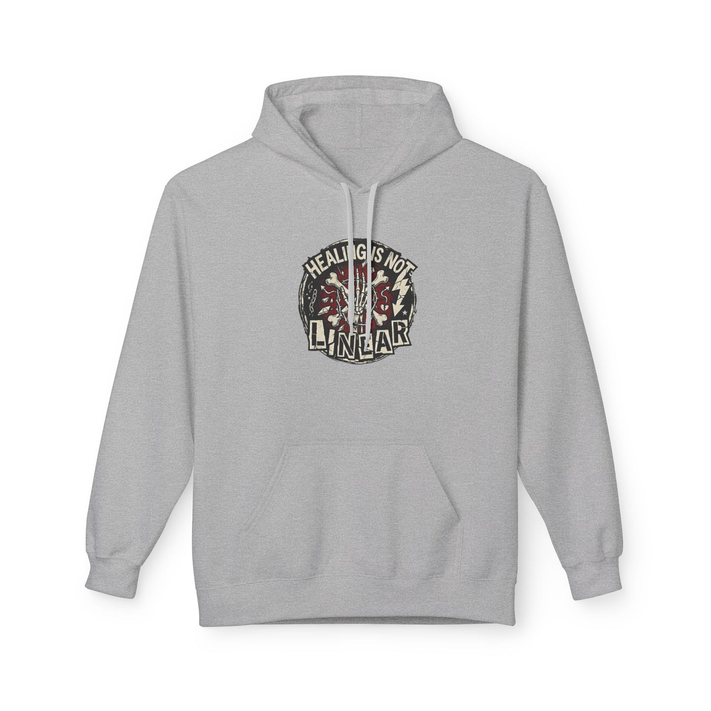 Healing Is Not Linear Unisex Midweight Softstyle Fleece Hoodie