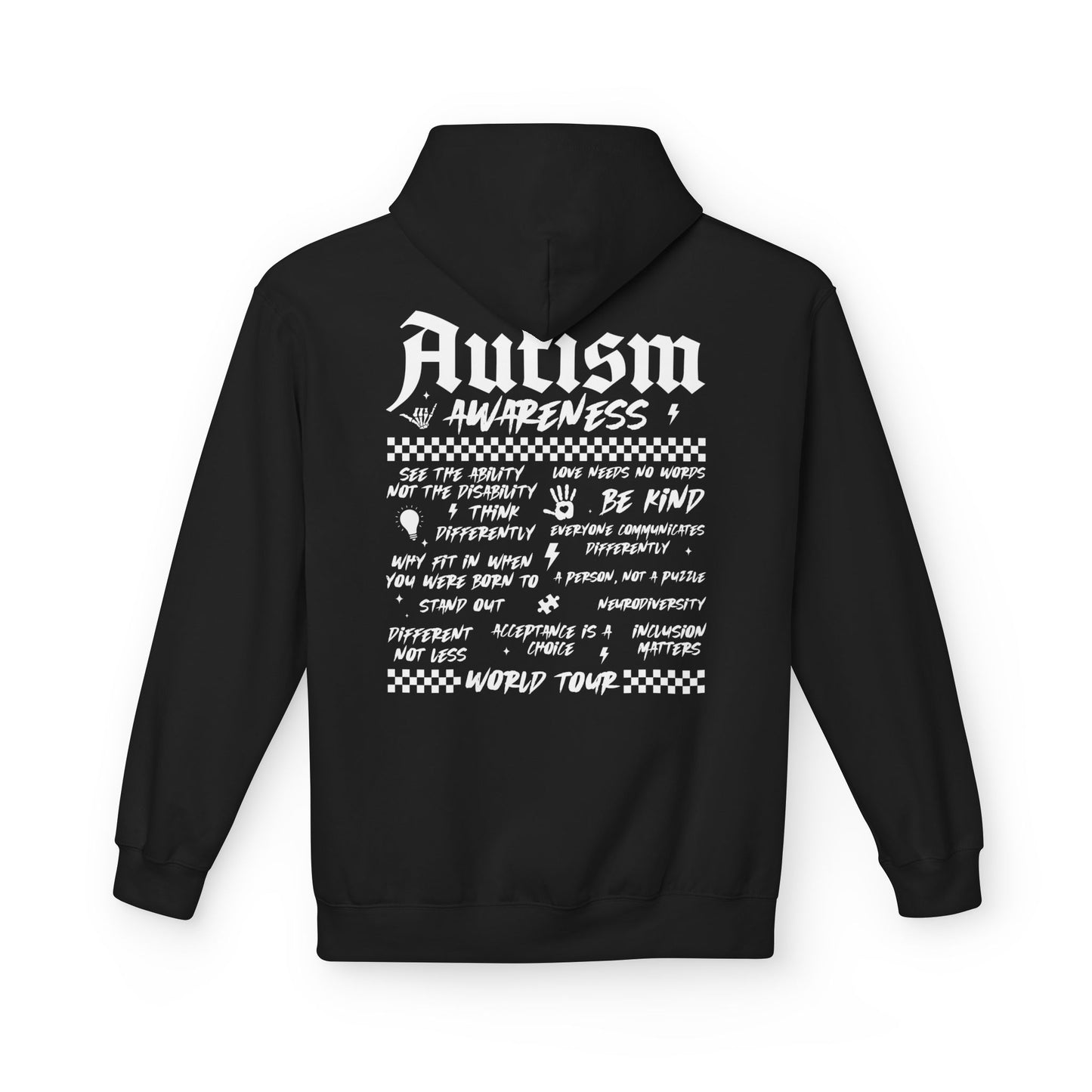 Autism World Tour Unisex Midweight Softstyle Fleece Hoodie